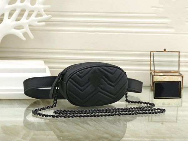 

women bags dual use waist bag and satchel porcelain like metal chain fashion shopping crossbody messenger bags hobo handbag luxury designer