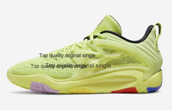 

brand shoes kd 15 light lemon twist basketball shoe dm1056-700 men bright crimson black sneakers sports size us7-us12
