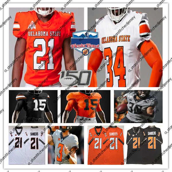 

american college football wear ncaa college oklahoma state osu football jerseys spencer sanders barry chuba hubbard dominic richardson domin, Black