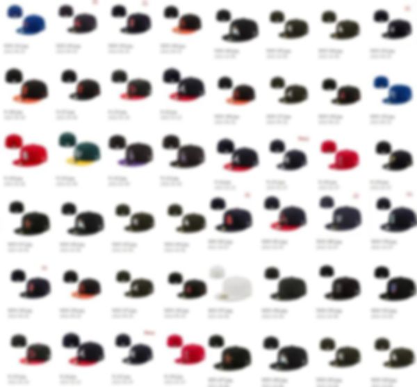 

hip hop baseball cap 2023 men's all team baseball fitted hats classic flat visor hip hop red sport men's full closed design caps c, Blue;gray