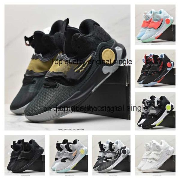 

mens kevin durant kd trey 5 x basketball shoes blue chill black metallic gold white grey jogging running shoes men trainers shoe sports