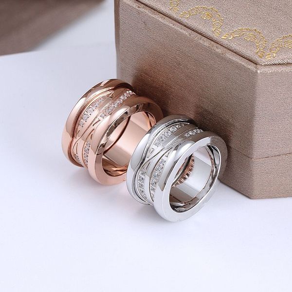 

designer rings classic luxury jewelry men and women fashion rings titanium steel alloy gold plated never fade party wedding daily accessorie, Silver