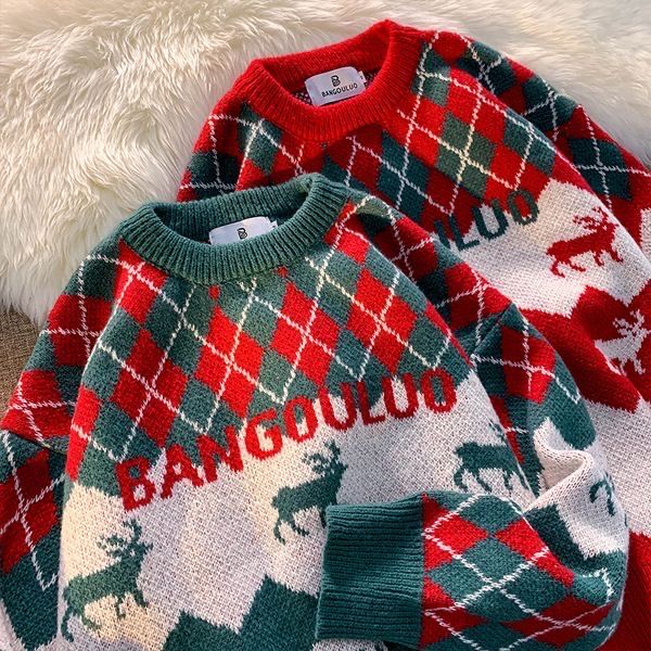 

christmas style new designer warm hoodies sweater suit men or women fashion streetwear clothing pullover sweatshirts loose hoodies lovers h, White;black