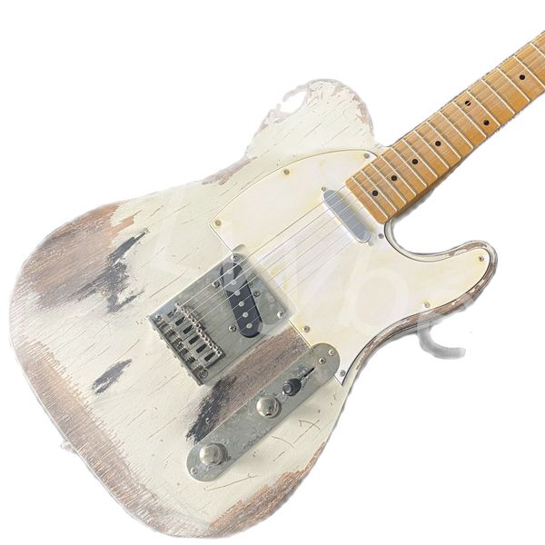 

lvychina electric guitar tl retro white color do the old one factory direct sales can be customized