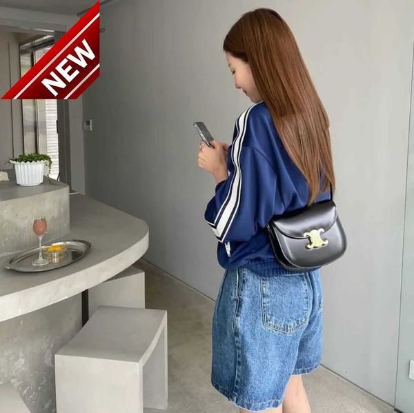 

women's designer bags 2023 new triumphal arch saddle women's advanced sense savi same one shoulder messenger bag box tofu factory