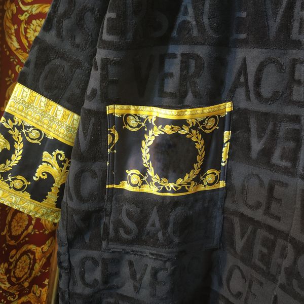 

men women shower robe autumn winter flannel kimono animal printed hoodie v-neck long sleeve jacket couple warm male bathrobe coats 6 styles, Black;brown