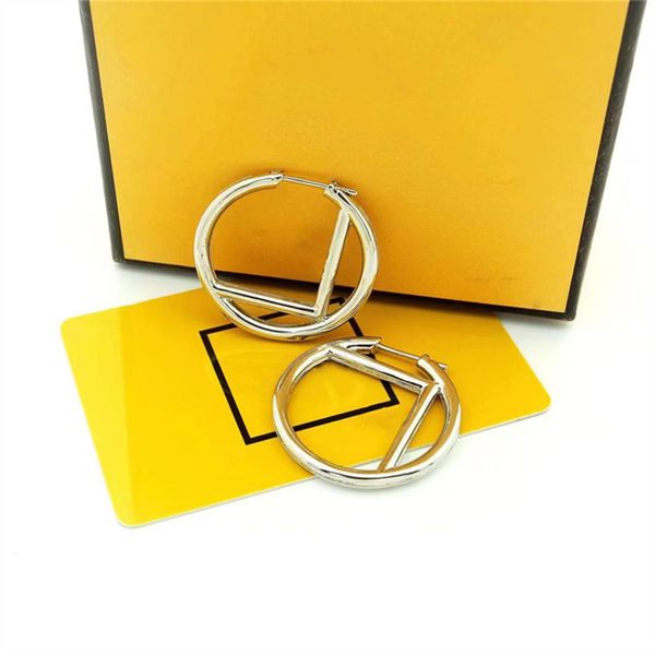 

fashion charms womens earrings ear stud women designer brand letter elegance temperament simple ladies wedding party jewelry christmas gifts, Golden