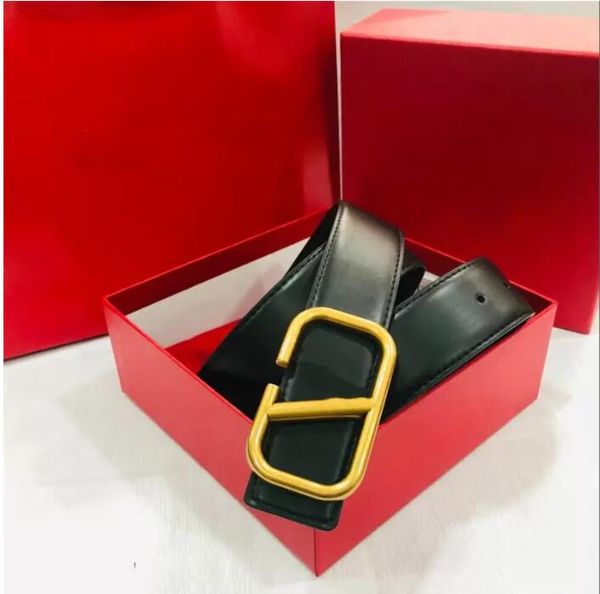 

2022 men designer belt v classic fashion casual letter smooth buckle womens mens leather belt width 3.8cm, Black;brown