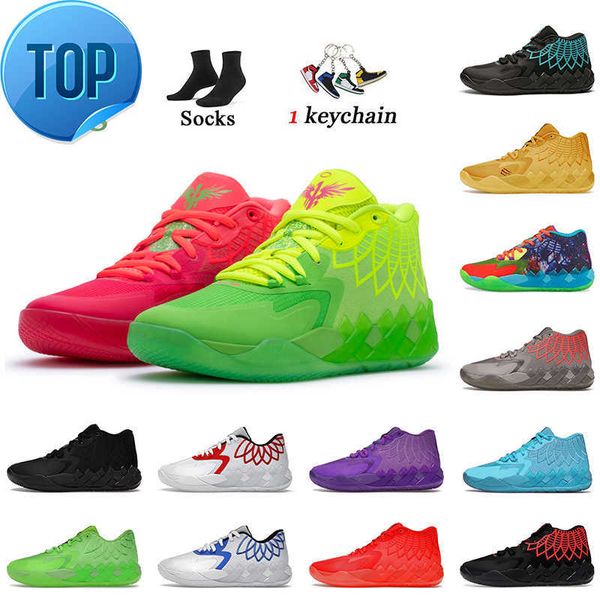 

athletic shoes lamelo ball shoes mb.01 lo mens trainers basketball shoe rick and morty queen city rock ridge not from here red blast unc, Black