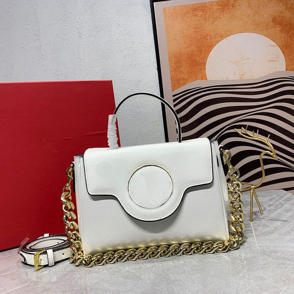 

retro lady messenger bags white lychee pattern european and american fashion leather shoulder bag luxury leather commuter designer ladies ha