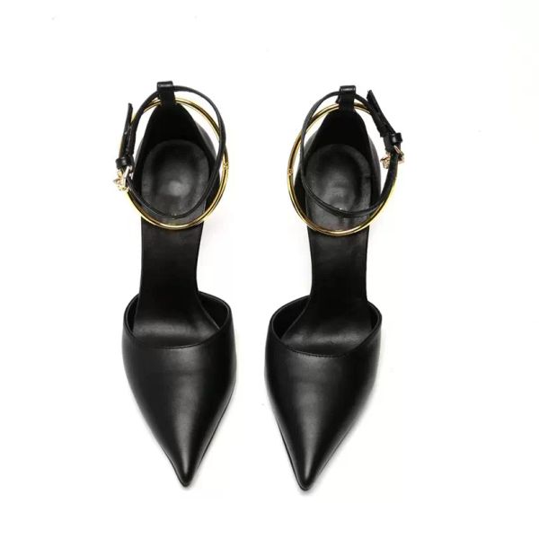 

women's 10cm heel sandals summer black sandals designers classic luxury fashion party wedding shoes for girl women famous brand