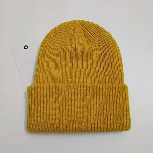 

brand beanie luxury cap knitted hat gorros bonnet france knit hats classical sports skull caps mens womens casual outdoor beanies, Yellow