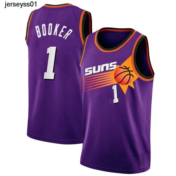

basketball jerseys phoenix''suns''devin 1 booker chris 3 paul charles 34 barkley steve 13 nash deandre 22 ayton men, Black;red