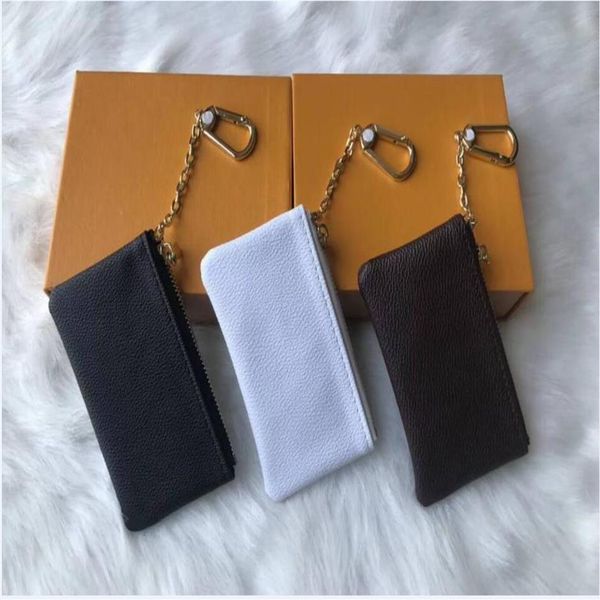 

designer key pouch fashion coin purse womens mens ring credit card holder luxury designers mini wallets bag leather handbags frsx282d, Red;black