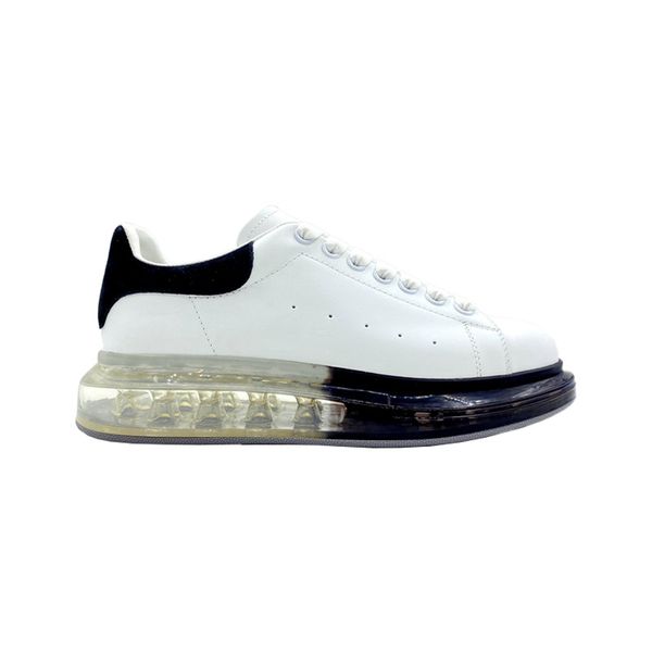 

casual shoes cushioned espadrille flat designer leather platform oversized sole sneakers mens womens luxury velvet suede cushio, Black