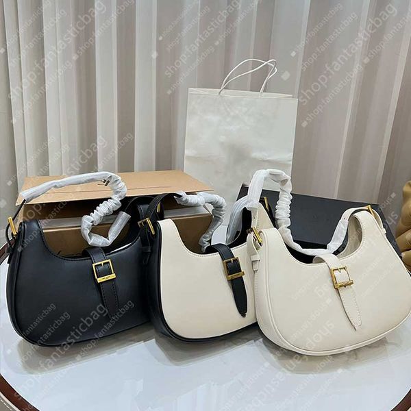 

y-shaped le fermoir underarm bag fashion designer shoulder bags lady tote half moon handbag women cross body square flap classic handbag lux