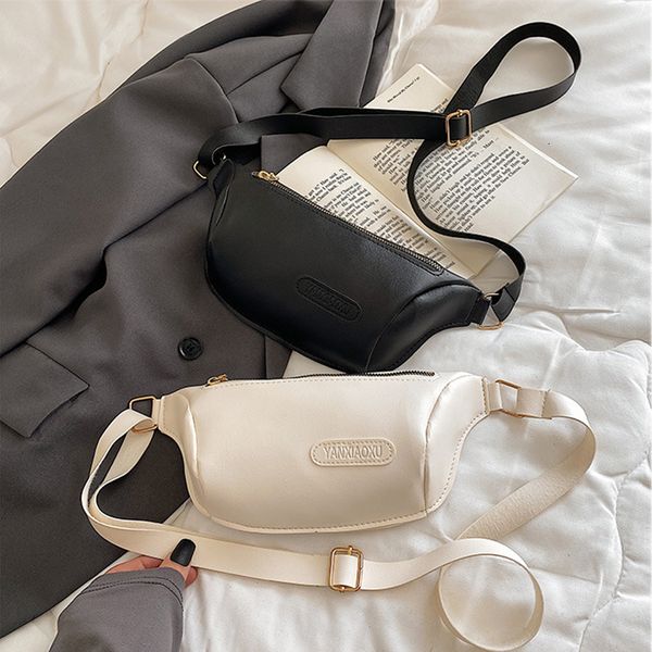 

evening bags casual women crossbody fashion chest leather young girl s shoulder single fanny for fashionable 221208