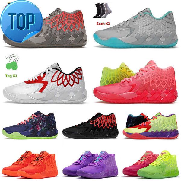 

athletic shoes 2023 arrival men basketball shoes pume lamelo ball 1 mb.01 rick morty rock ridge trainer sneaker