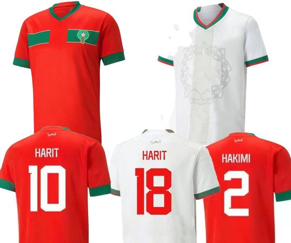 

8 ounahi 22-23 morocco soccer jerseys 2022 world 22-23 national thai quality jersey belhanda 10 boufal 9 ziyech 7 benatia 5 boutaib kingcaps, Black;yellow