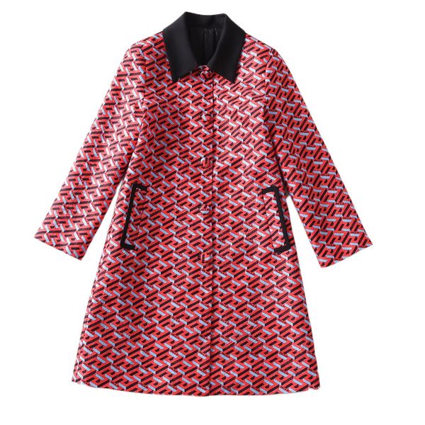 

temperament lapel and noble elegance flower loose short windbreaker, Tan;black