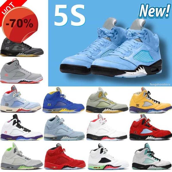 

high shoes new 5 v men basketball shoes 5s aqua unc doernbecher green bean raging red stealth 2.0 fire what the white cement metallic flight, Black