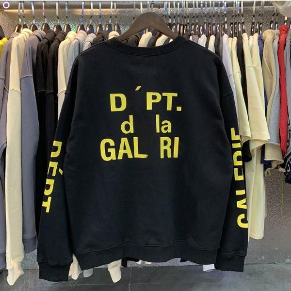 

galleryes depts designer men women hoodie pullover sweatshirts hip hop letter print comfortable fabric autumn spring coats, Black