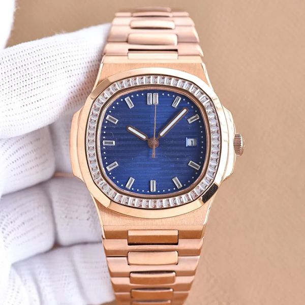 

classic mens watches 40mm automatic mechanical movement mens stainless steel waterproof business wristband butterfly clasp men designer wris, Slivery;brown
