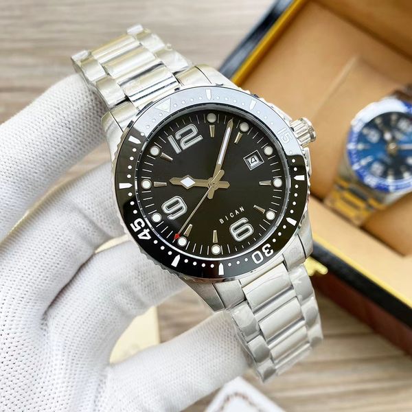 

fashion men's watch stainless steel mechanical automatic waterproof glow-in-the-dark hand form calendar, Slivery;brown