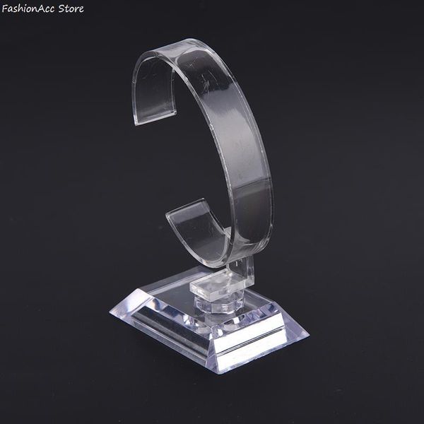 

jewelry boxes 10cm plastic wrist watch display rack holder sale show case stand tool clear packaging total height 221208, Black;white
