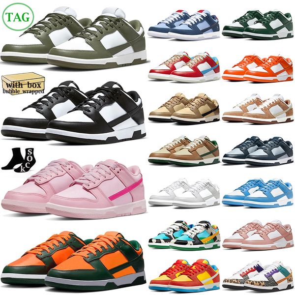 

with box panda pink casual shoes men women white black unc grey fog team green syracuse sail gai medium olive mens trainers lows womens