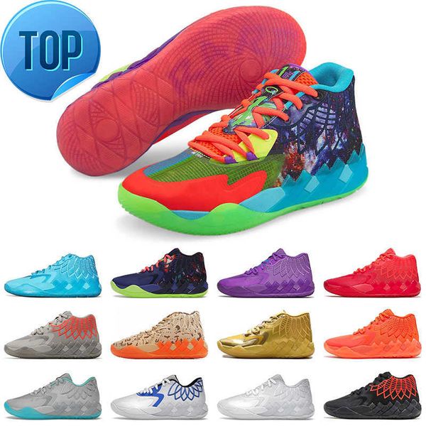 

athletic shoes lamelos ball mb.01 mens luxury basketball shoes big size 12 not from here red blast be you buzz city white silver off galaxy, Black