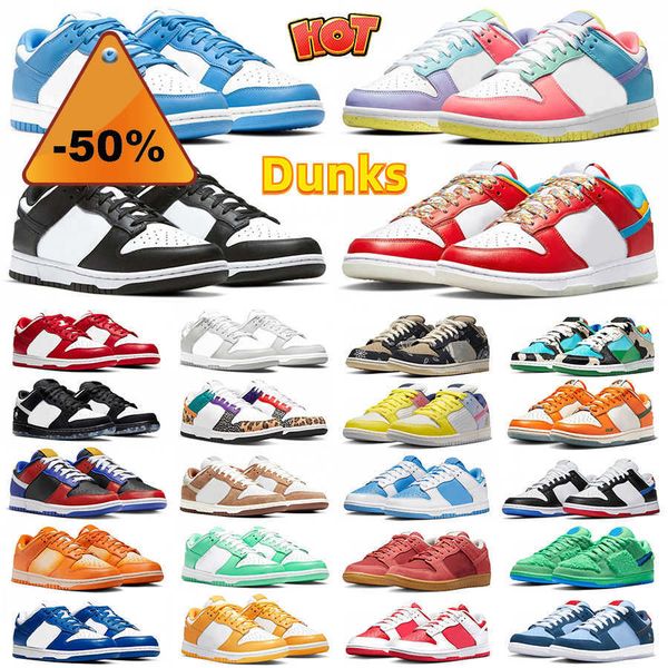 

sb unc men women shoes dunks low chunky dunky designer sneakers white black panda pigeon fruity pebbles grey fog coast tsu concepts mens
