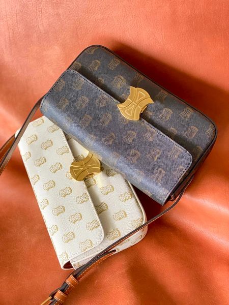

teen triomphe crossbody tote luxurys designer bags clutch genuine leather shoulder women men classic flap handbags envelope subaxillary trav