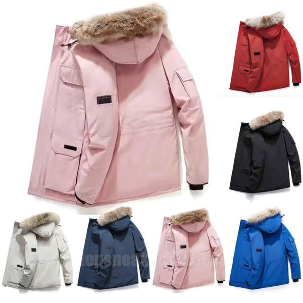 

mens womens jackets winter cotton women's parka coats fashion outdoor windbreakers couples thickened warm coats custom clothing, Black