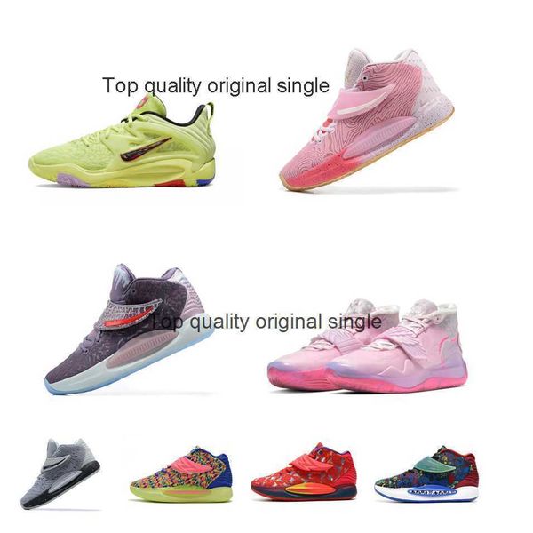 

mens kd 15 basketball shoes light lemon twist yellow easy money nrg ep kevin durant 14 aunt pearls pink sneakers tennis with box size 7 12