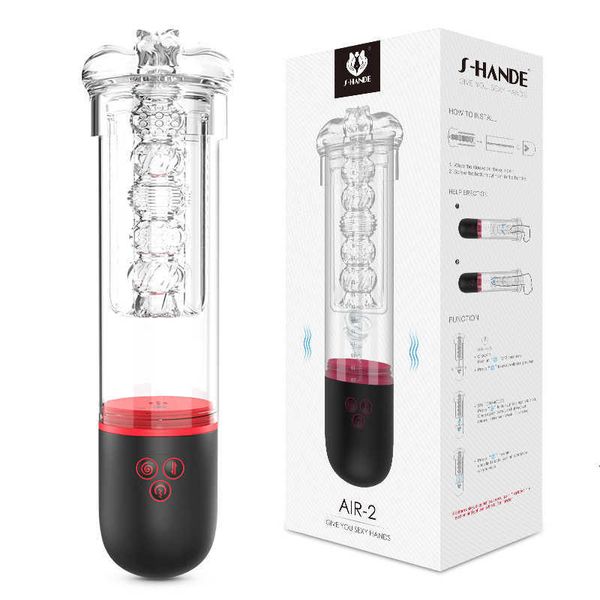 

sihand men's automatic penile trainer products multi frequency strong shock vacuum aircraft cup