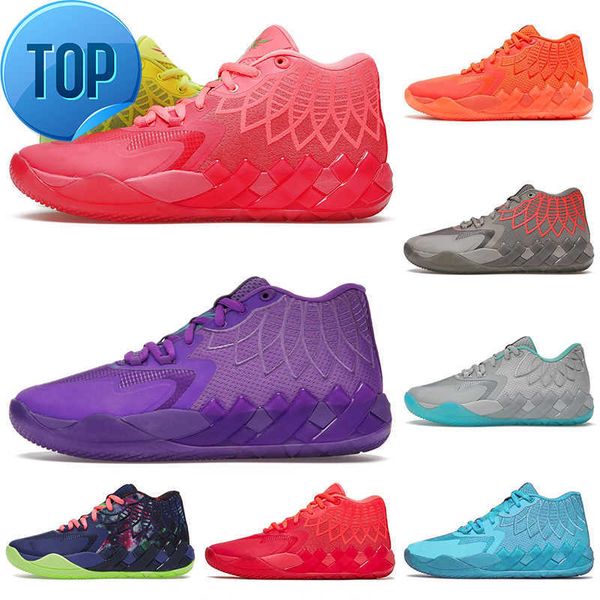 

basketball shoes sports 2022 basketball shoes lamelo ball 3 balls mb.01 trainers mens queen city rick and morty galaxy ufo rock ridge red, Black