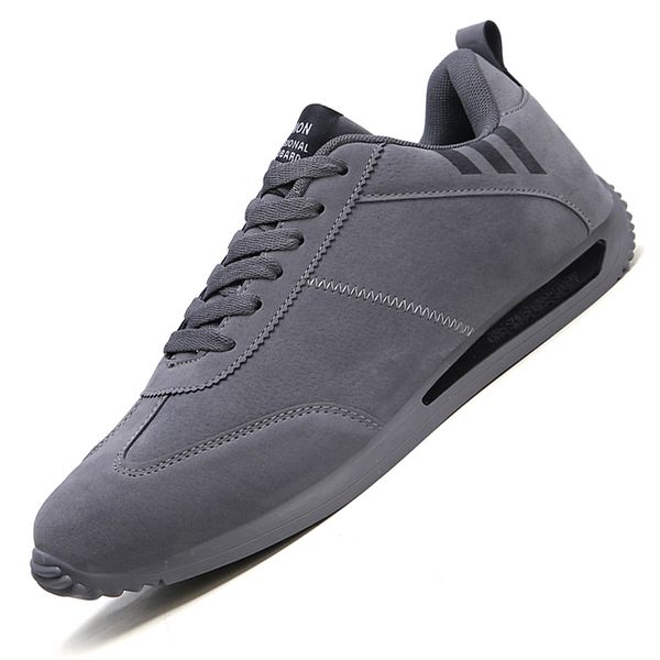 

dress shoes casual men comfortable outdoor walking slip on tenis masculino sneakers male lace up 221207, Black