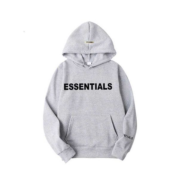 

2023 fashion essentials hoodie men's and women's sweatshirt letter printed oversized sweatshirts plain hoody for men, Black
