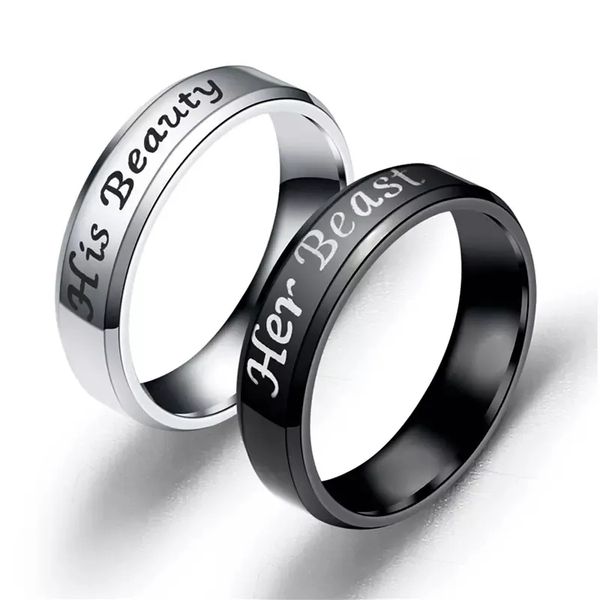 

trendy 6mm width titanium steel crown wedding rings for women and men, Silver