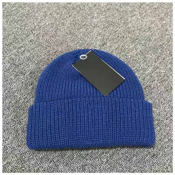 

womens designer hat winter fashion warm wool cap men and women ball hats letter striped solid wools flanging knitted antie cotton beanie cap, Yellow
