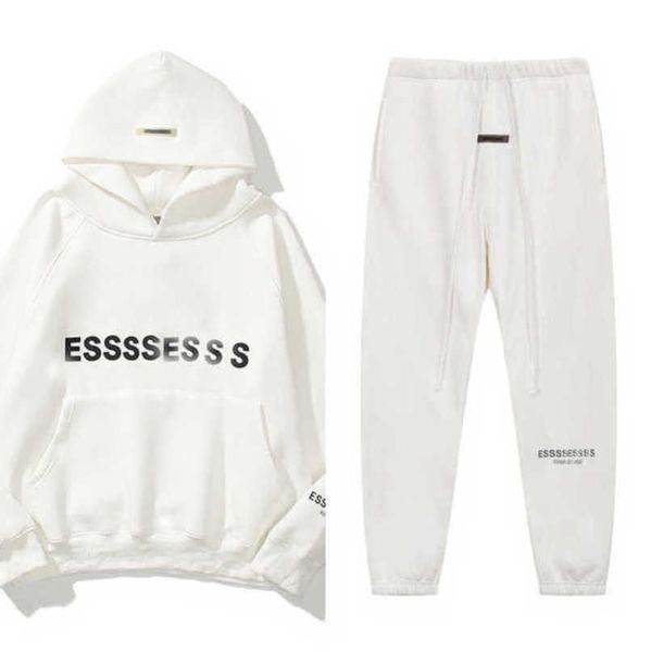 

men's fashion luxury sweatshirts tracksuits essentials letter hoodies men women sportswear hooded pant coat sweater casual pullover co, Black