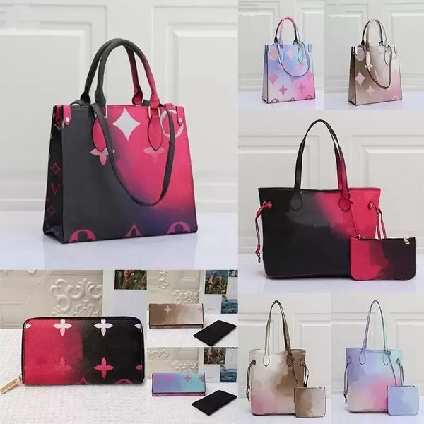 

bags luxuries designer women bag onthego mm spring in the city tote sunrise pastel monograms tie dye handlebag luxury handbag womens designe