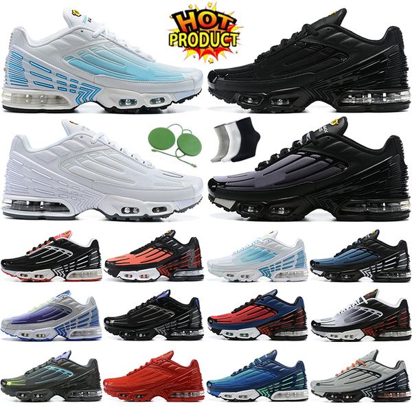 

running shoes plus 3 triple black white laser blue highlighted iron man wolf grey tiger blood orange ghost green mens womens trainer sneaker