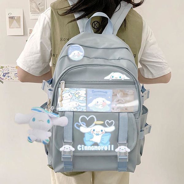 

kids backpack kawaii sanrioed anime kuromi my melody cinnamoroll cute cartoon large capacity backpacks student school bag