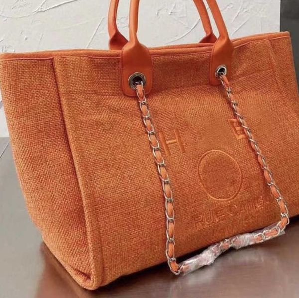 

luxury fashion women's handbags beach bags ch brand canvas embroidered label women packs evening bag classic big handbag designers larg