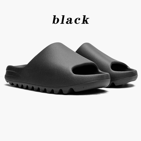 

designer slippers men women flat slides mens womans shoes enflame orange desert sand bone earth brown sandals outdoor beach slipper summer s, Black