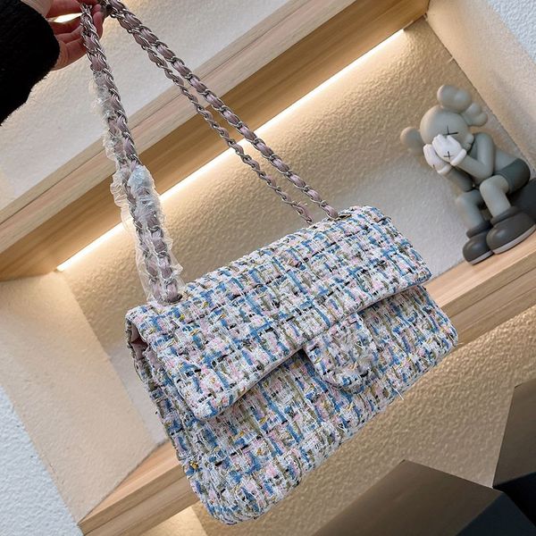 

cc bags luxury brand shoulder bags classic double flap women tweed shoulder bag retro handbags crossbody wallet card holder fanny packs poch