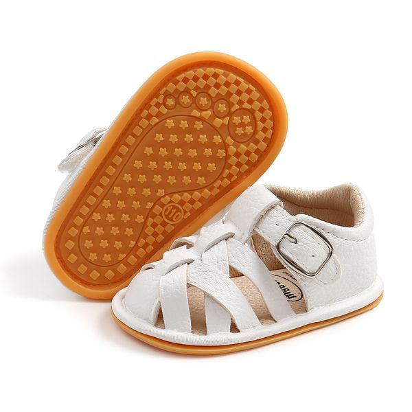 

first walkers 4colors summer born sandals baby boys soft leather shoes bebe prewalker sole genuine beach 221207