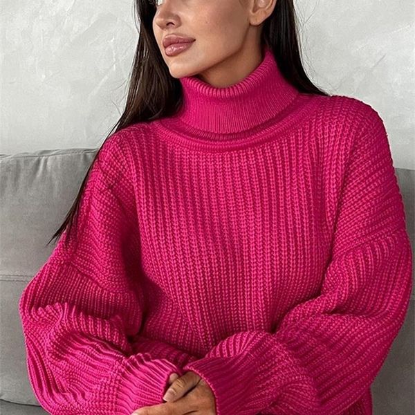 

women's sweater turtleneck sweater oversized elegant thick pullover green knitted autumn winter female jumper long sleeve l221207, White;black